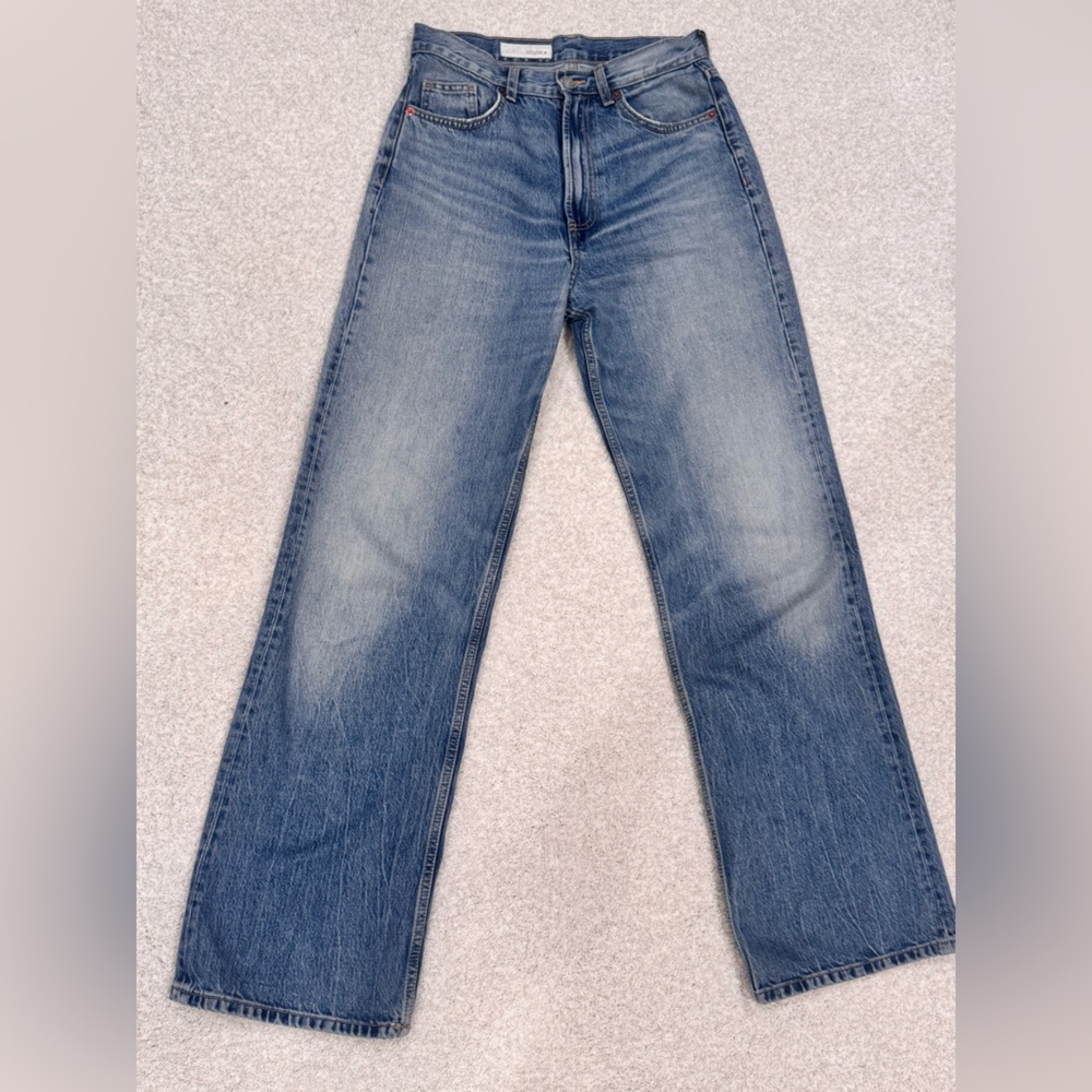 Zara High Rise Blue Jeans